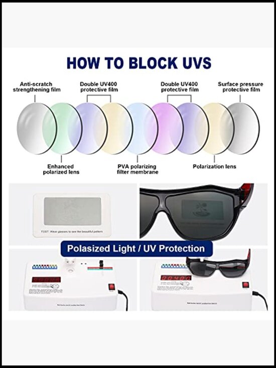 Polarized Fit Over Sunglasses for Fishing with UV Protection main image 5